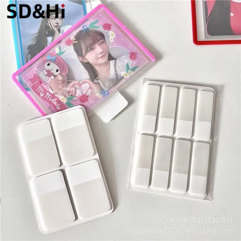 80/160Pages Frosted Simple Pure White Index Stickers Transparent Label Stickers DIY Sticky Notes Office School Supplies