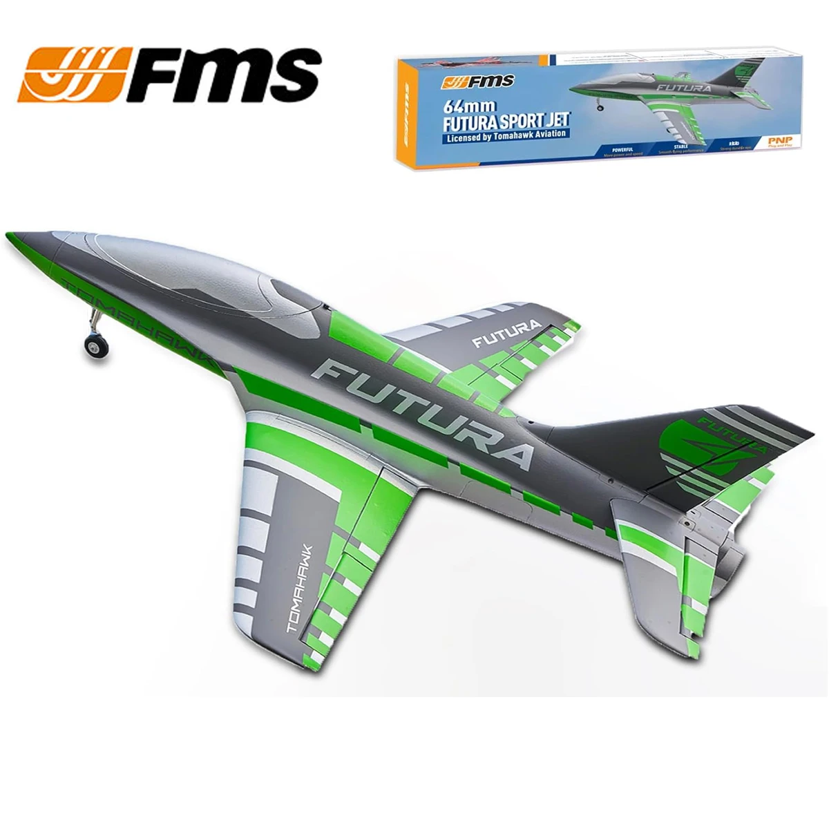 

Радиоуправляемый самолет FMS 64 мм Futura Tomahawk с флатами, спортивный тренировочный самолет с импеллерным двигателем EDF, 3 цвета, модель для хобби, самолет-авион PNP