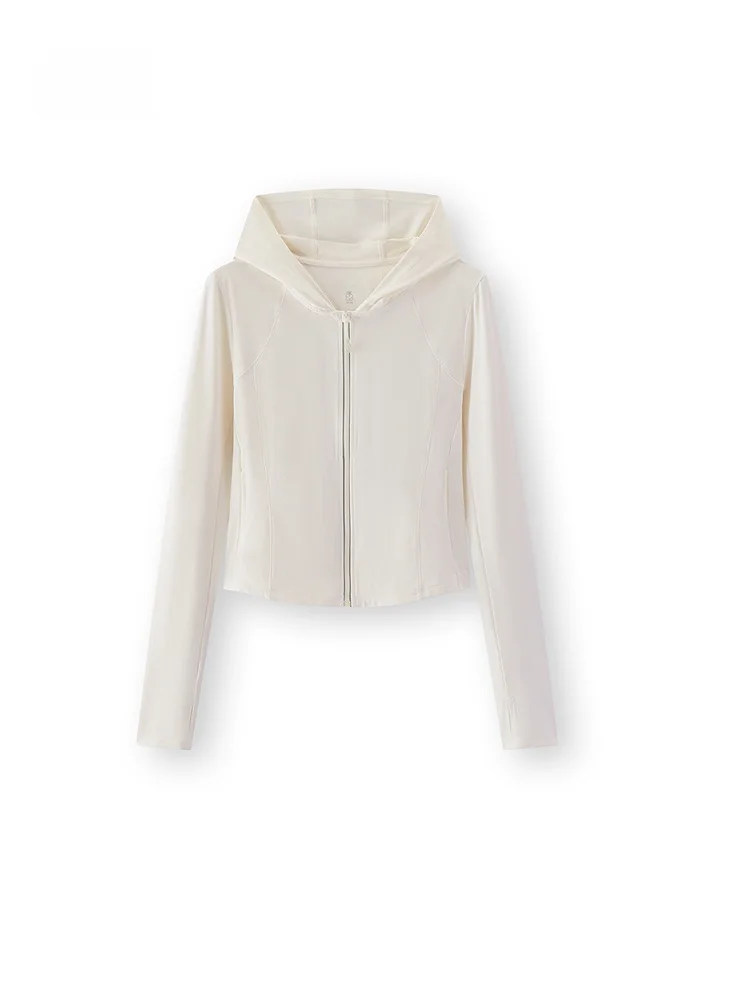 

Женская солнцезащитная куртка Semir Slim Fit из дышащей охлаждающей нейлоновой ткани с молнией, UPF 50+, летняя модная верхняя одежда