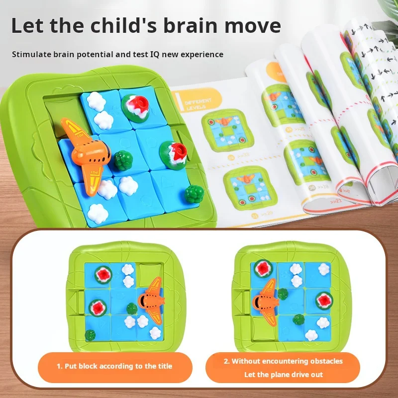 Flight Journey Toy Children Huarong Road Spatial Thinking Training Kindergarten Toy Airplane Breakthrough And Adventure