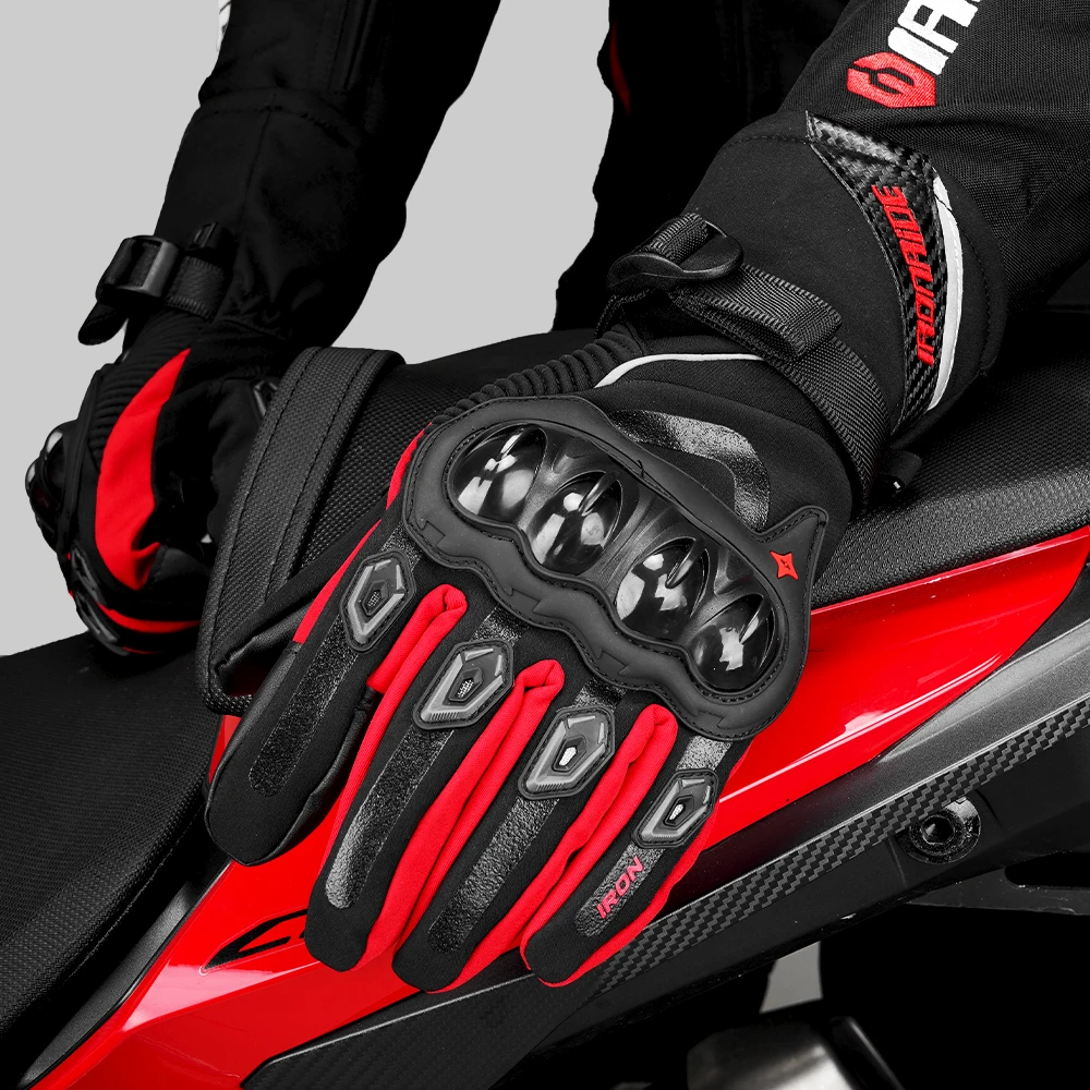 

Winter Thickened Moto Motocross Gloves Windproof Waterproof Anti-slip Gloves Waterproof Touch Screen Motorbike Riding Gloves