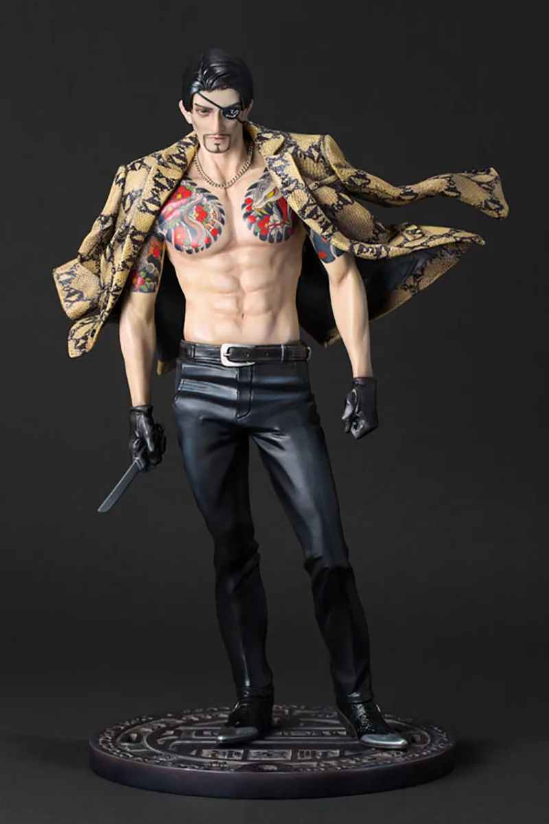 Original Limited Day Edition Synapse Yakuza Goro Majima Ancient Puzzled Boy Tattoo Figure Toy Model 25cm Fans Collection