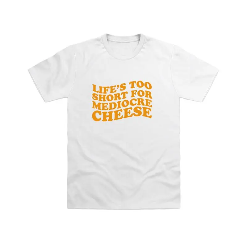 T-shirt au motif 'Fromage Médiocre'