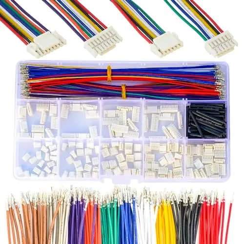 Zestaw złącze JST 1.25mm JST-GH złącza 1.25 ze wstępnie zaciskanymi kablami 28AWG, obudowa złącza GH 1.25mm (GH-Kit)