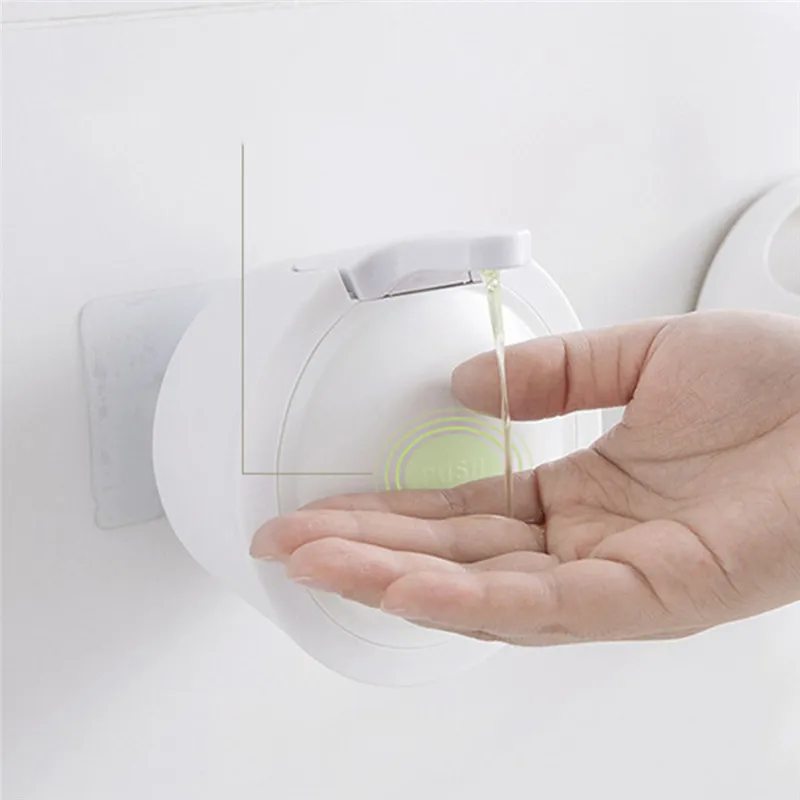 

Liquid Soap Dispenser Dish Sponge Wall Holder Hand Washer Sanitizer Container Bottle Kitchen Bathroom Washing Accessories