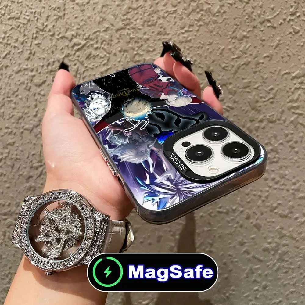 

Чехол для телефона Michael Kaiser с синим замком для iPhone 16, 15, 14, 13, 12, 11 Pro Max Plus, полупрозрачный цветной чехол MagSafe, роскошные мобильные телефоны