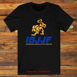 IBJJF International Brazilian Jiu Jitsu Federation Men's Black T-Shirt S-5XL