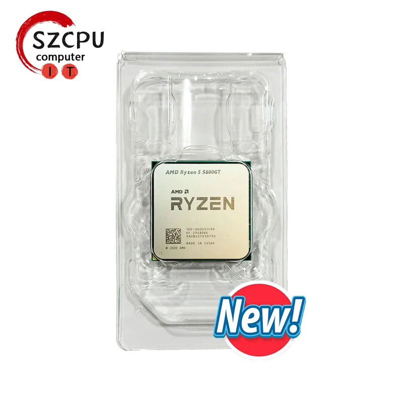 AMD Ryzen 5 5600GT ستة أنوى 12 خيط 65 واط CPU ، L3 = 16 متر ، مقبس ، AM4 ، جديد ولكن بدون مروحة ، R5 5600GT ، raghz #1
