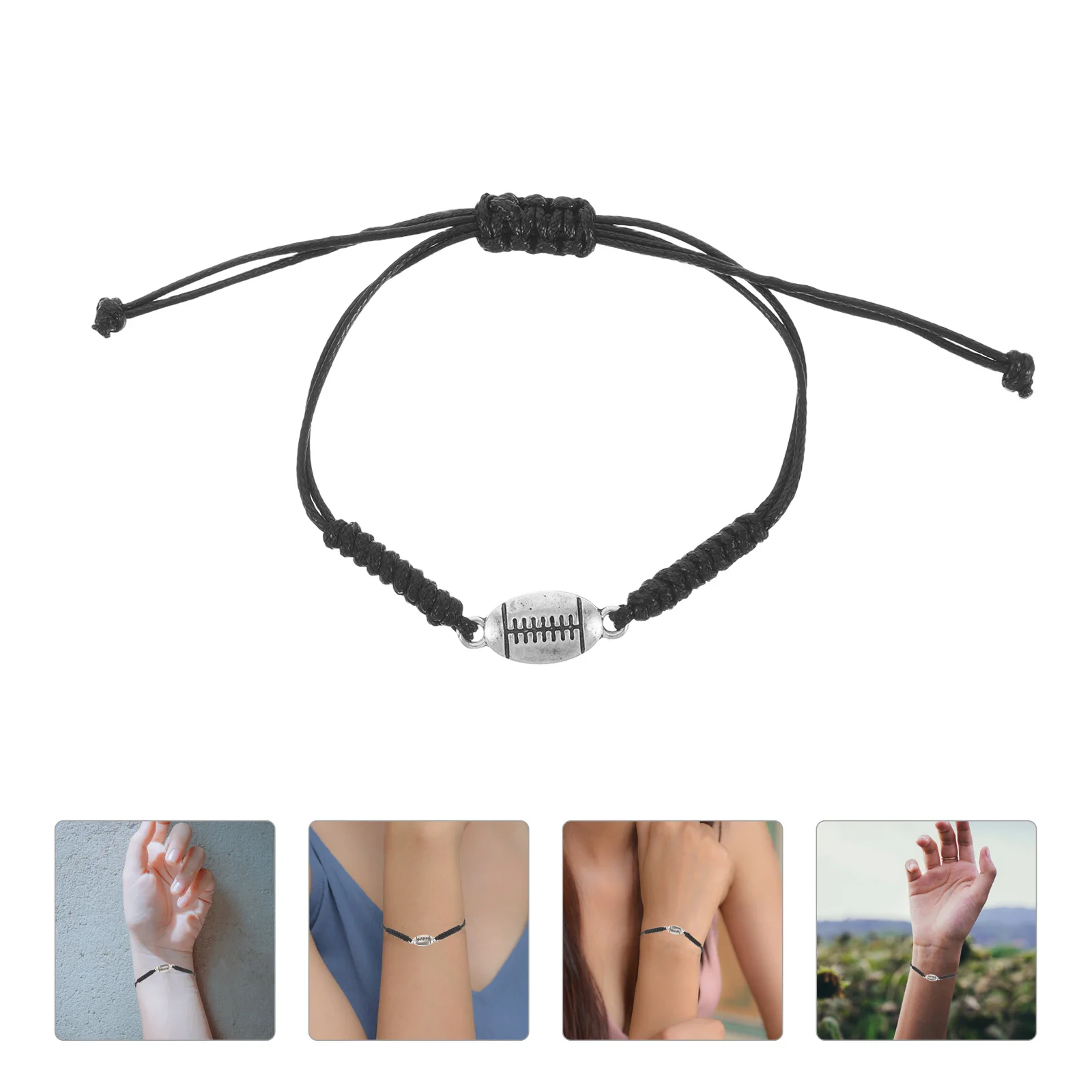 

Handmade Alloy Bracelet Friendship Sports Jewelry to Weave Adjustable Bracelets