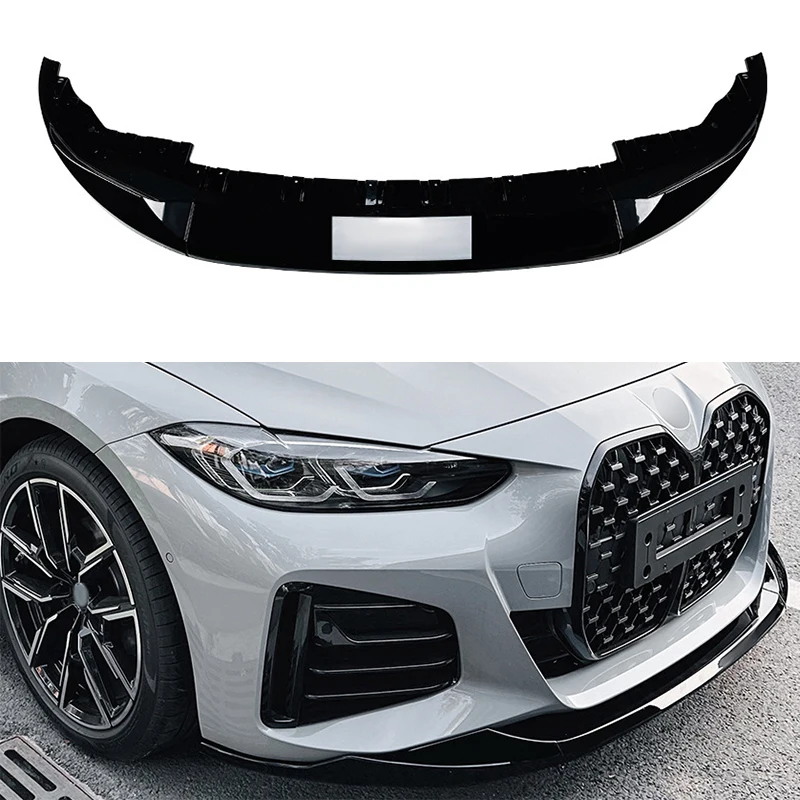 

For BMW 4 Series G26 M Sport 2020-2023 Front Bumper Spoiler Lip Lower Body Kit Diffuser Splitter Tuning Guard Car Accessories