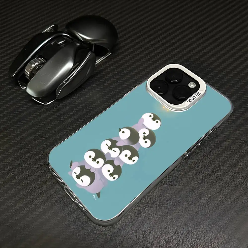 Coque de téléphone pingouin Animal pour iPhone 16,15,14,13,12,11,Mini,Pro,MAX, blanc mat, antichoc