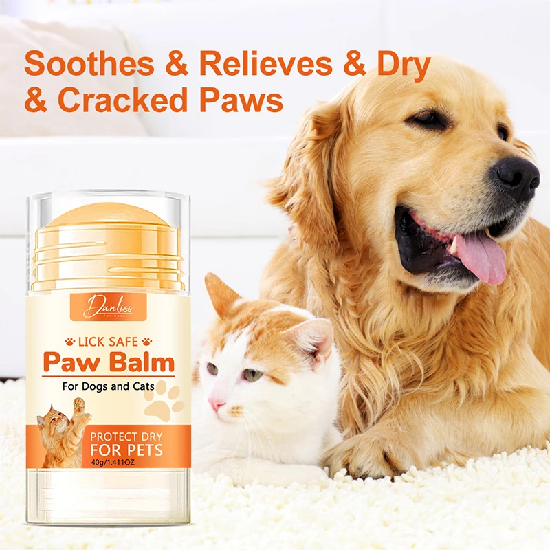 40g Hand Cream Pet Foot Moisturizing Cream Cat And Dog Nose And Foot Dry Crack Cream Meat Pad Care Stick Claw Protection Cream