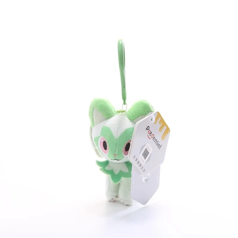 Véritable Pokemon Sprigatito amour série Kawaii peluche jouet porte-clés sac à dos pendentif porte-clés poupée cadeaux d'anniversaire pour enfant garçon