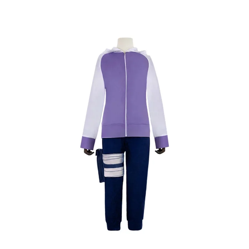2025 novo anime hyuga hinata cosplay trajes festa de halloween geração roxo jaqueta calças roupa com peruca ★ ☆ ★