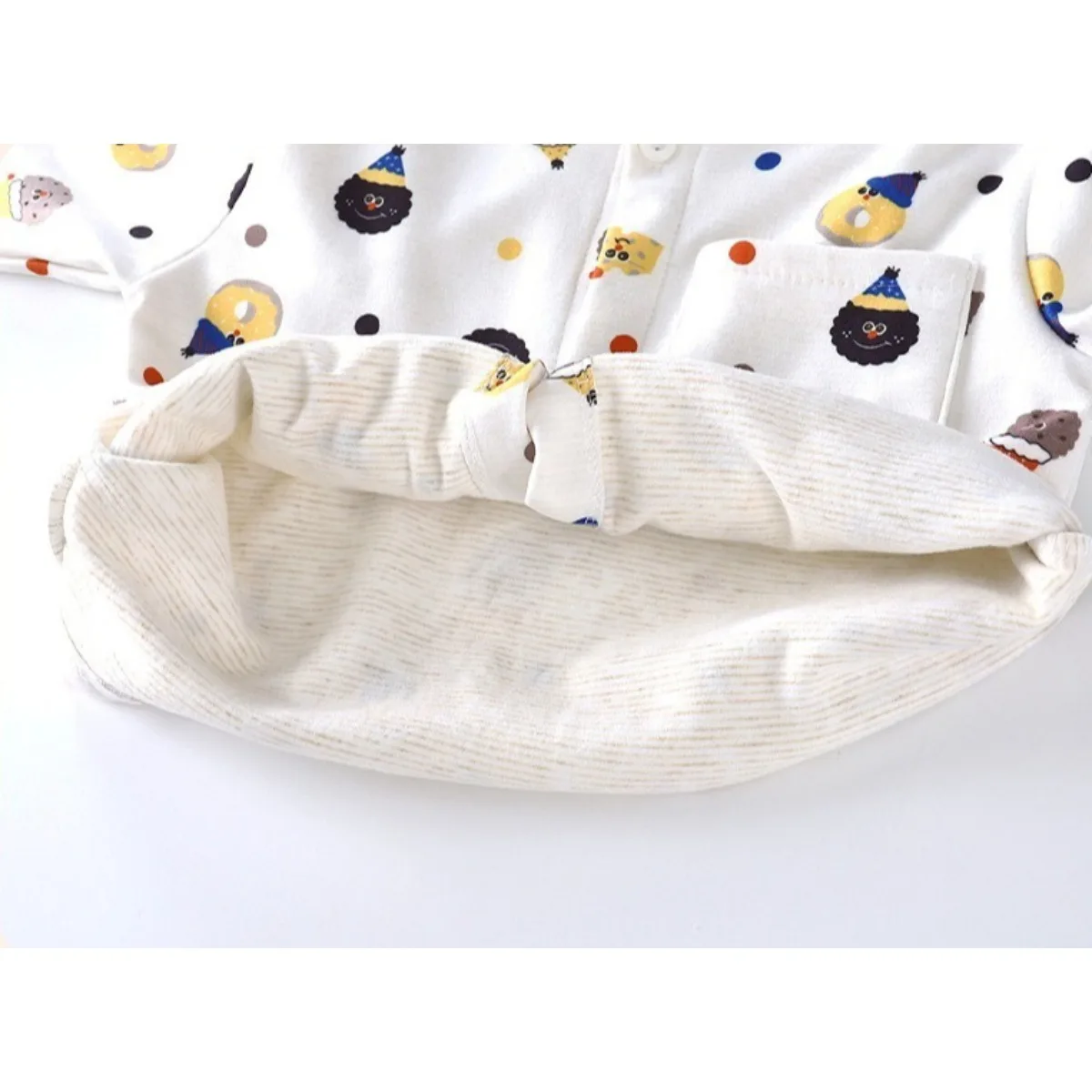 Cute Cartoon Bear Print Kids Pajama Set Long Sleeve Boys Nightclothes Soft Toddler Girls Sleepwear