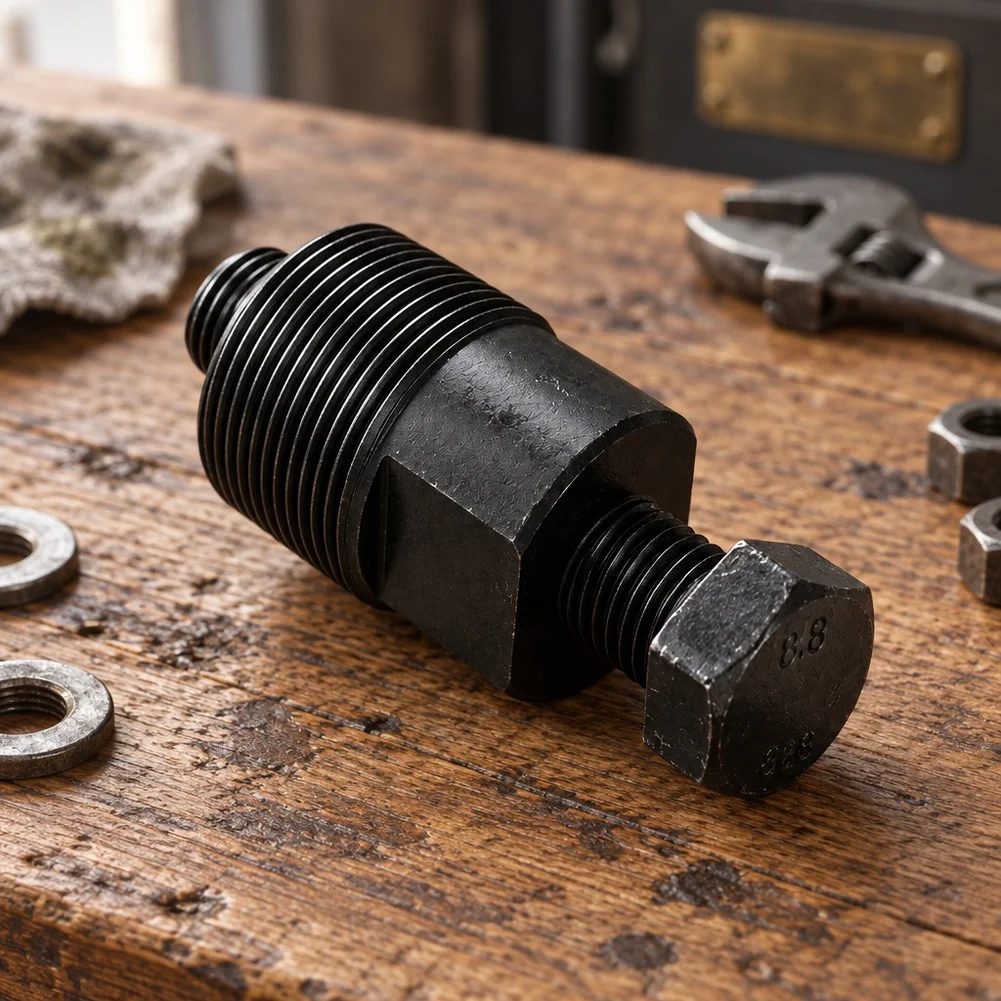 Crank Puller Removal Tool For 170mm Large Flywheel, Compatible With 9.2/9.12/15.5mm Spindles, Hardened Steel Exercise Bike Repai