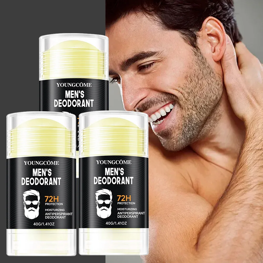 Men's 72H Deodorant Stick Anti Sweating Keep Drying Lasting Fragrance Remove Armpit Odor Underarm Refresh Sticks Fade Body Odor