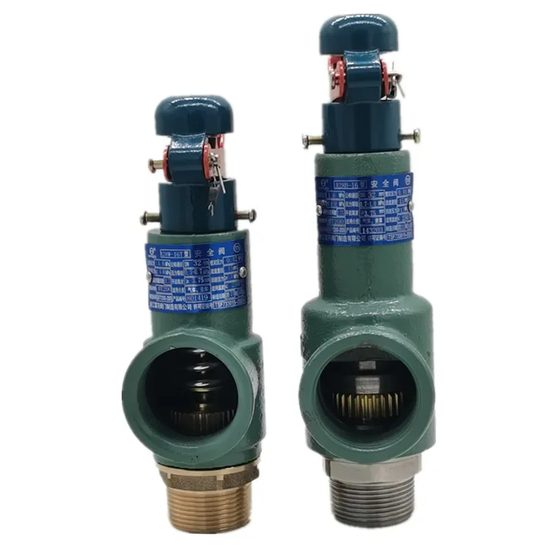 Fuyu Safety Valve A28H-16 Explosion proof Spring Fully Open Pressure Relief Valve A28W-16T for Steam Boiler Storage Tank