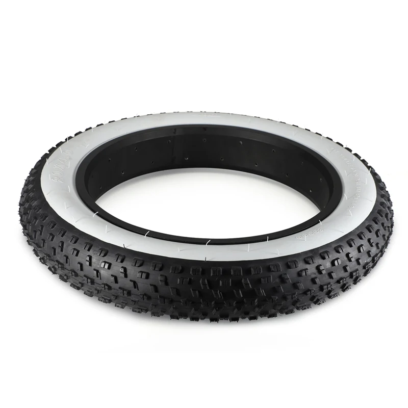 20*4.0/26*4.0  snow bike outer tire  ATV electric vehicle tire fat tire white edge retro widening montain bicycle Fold tire