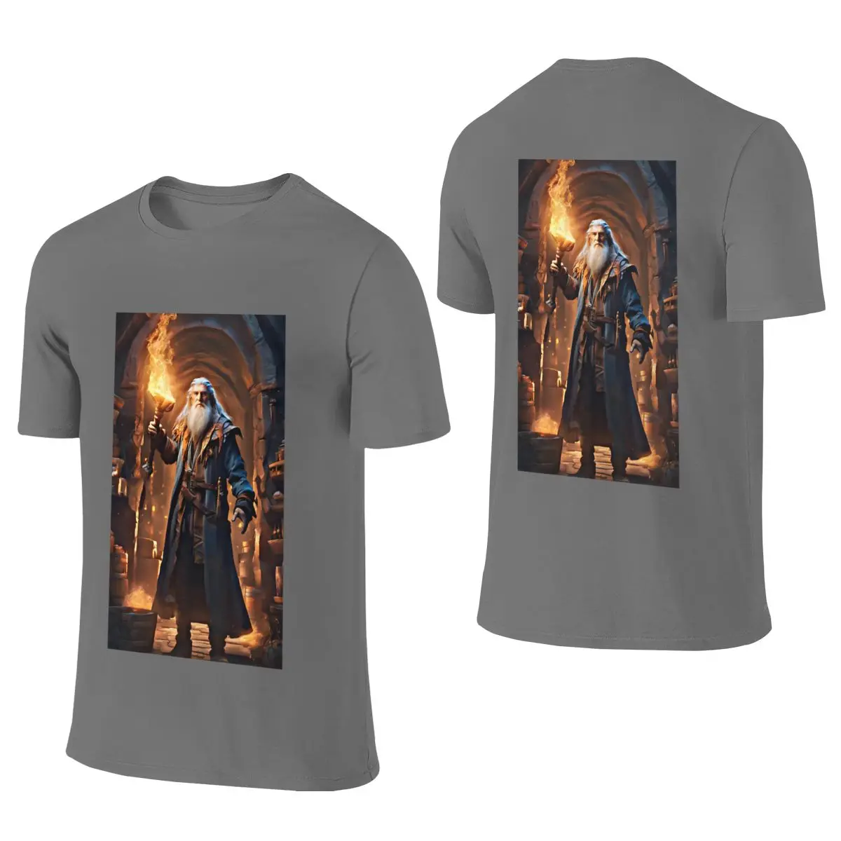 Wizard Of The Ages Home Reversible T-shirt Girlish Feeling Fade-Resistant Shirt