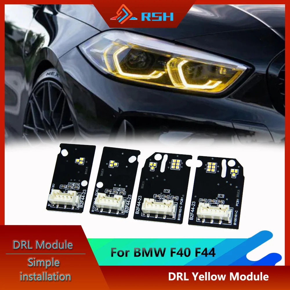 Car Headlight Chip For BMW F40 F44 118i 218i M235iX CSL Lemon Yellow Daytime Running Light Module DRL LED board Plug And Play
