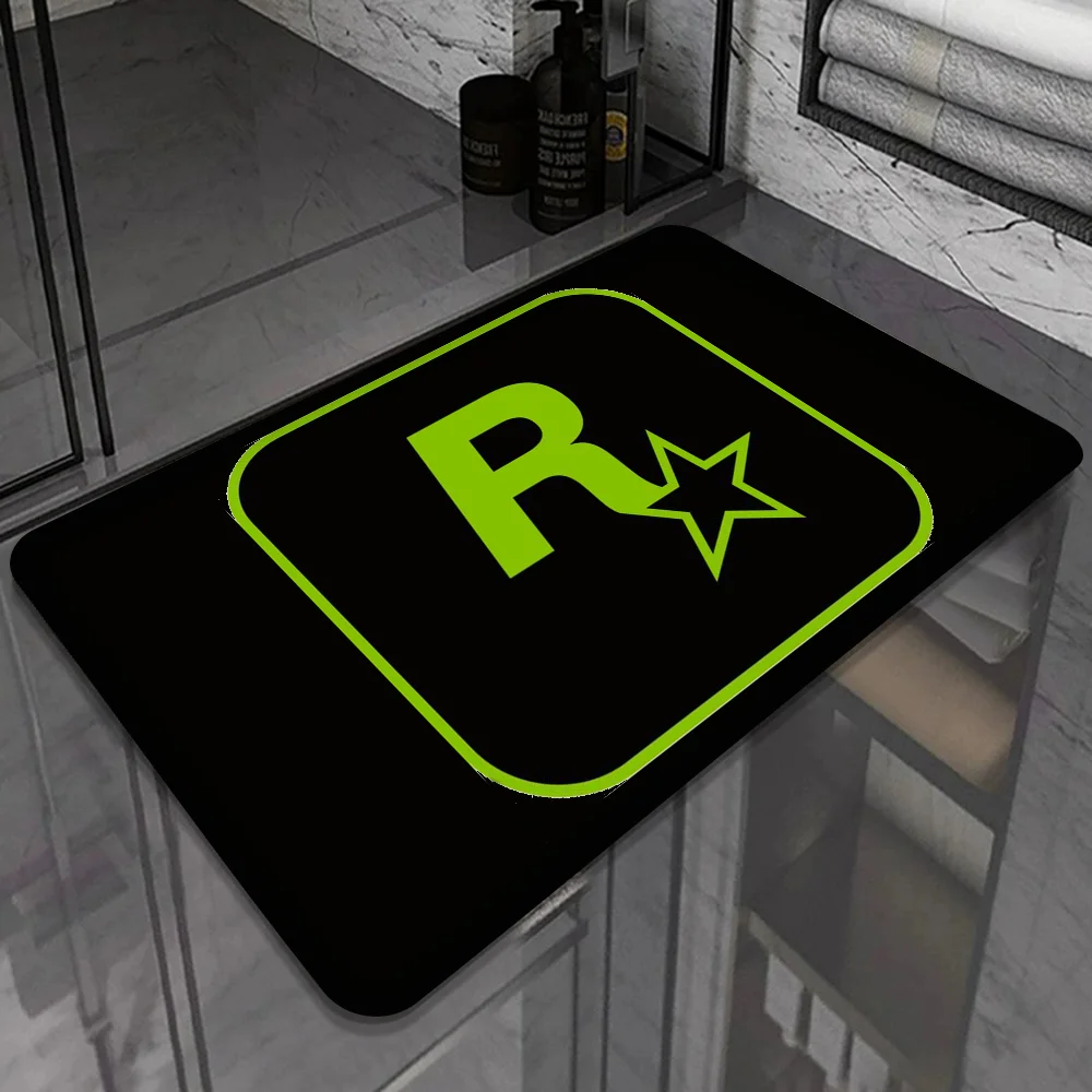 Rockstar Games Room Mats Non-Slip Laundry Room Mat Laundry Decor Balcony Child Living Room Household Carpets