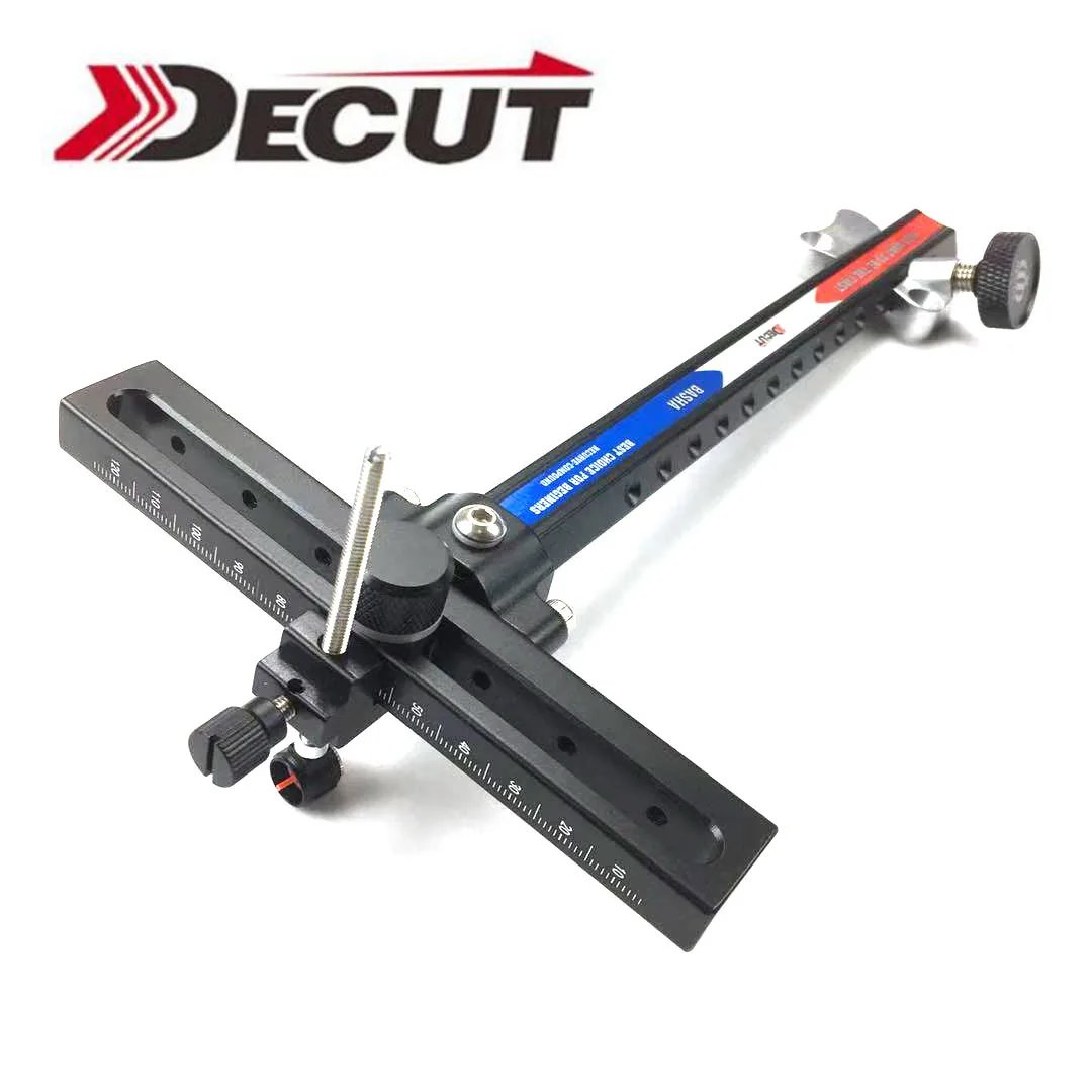 DECUT BASHA Recurve Bow Sight Archery Competition Accessories Long Arm Fine Adjustment Aiming Shooting Hunting Scope Metal Frame view 5