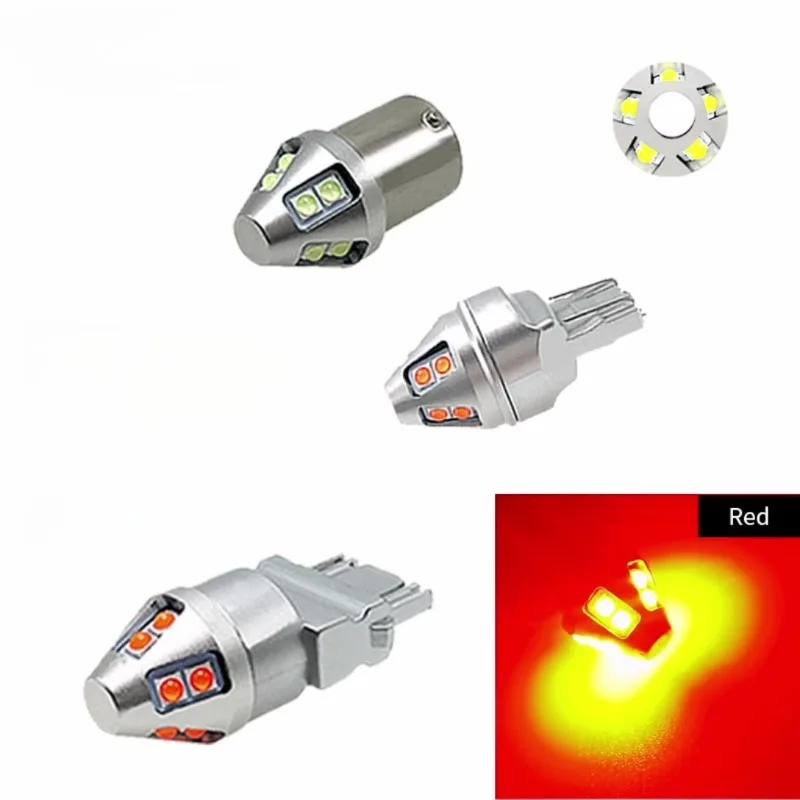 Yacht Boat Ship Signal Lighting Bayonet Double Contact Truck Motor LED Indicator Lamp 6V 12V 24V 5W BA15D LED Light Bulb 3pcs