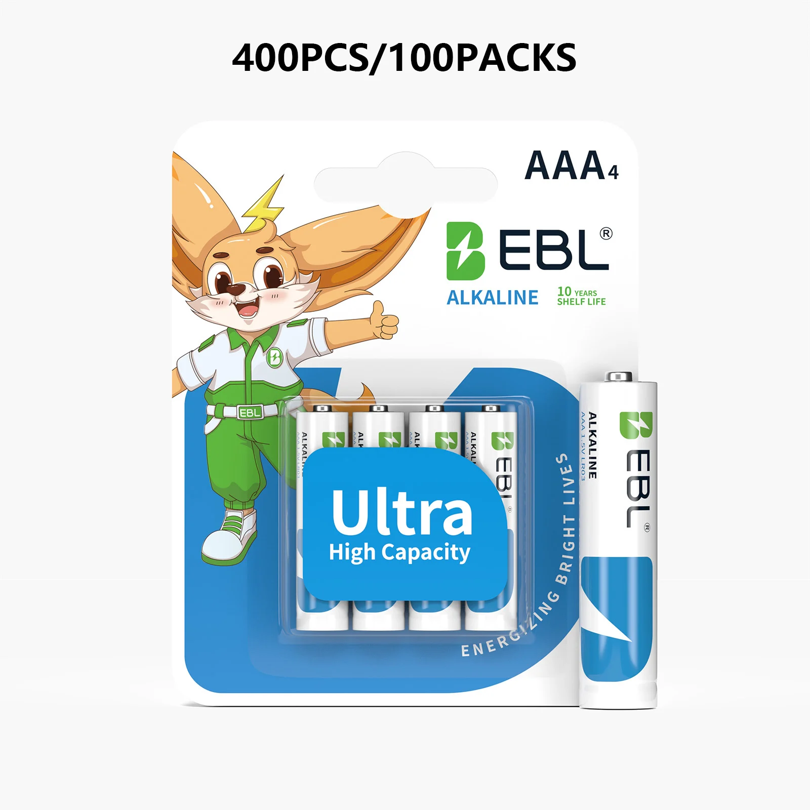 EBL AA & AAA Batteries Combo 1.5V  Alakline Batteries Ultra Long Lasting 24PCS+24PCS  48PCS/6Packs