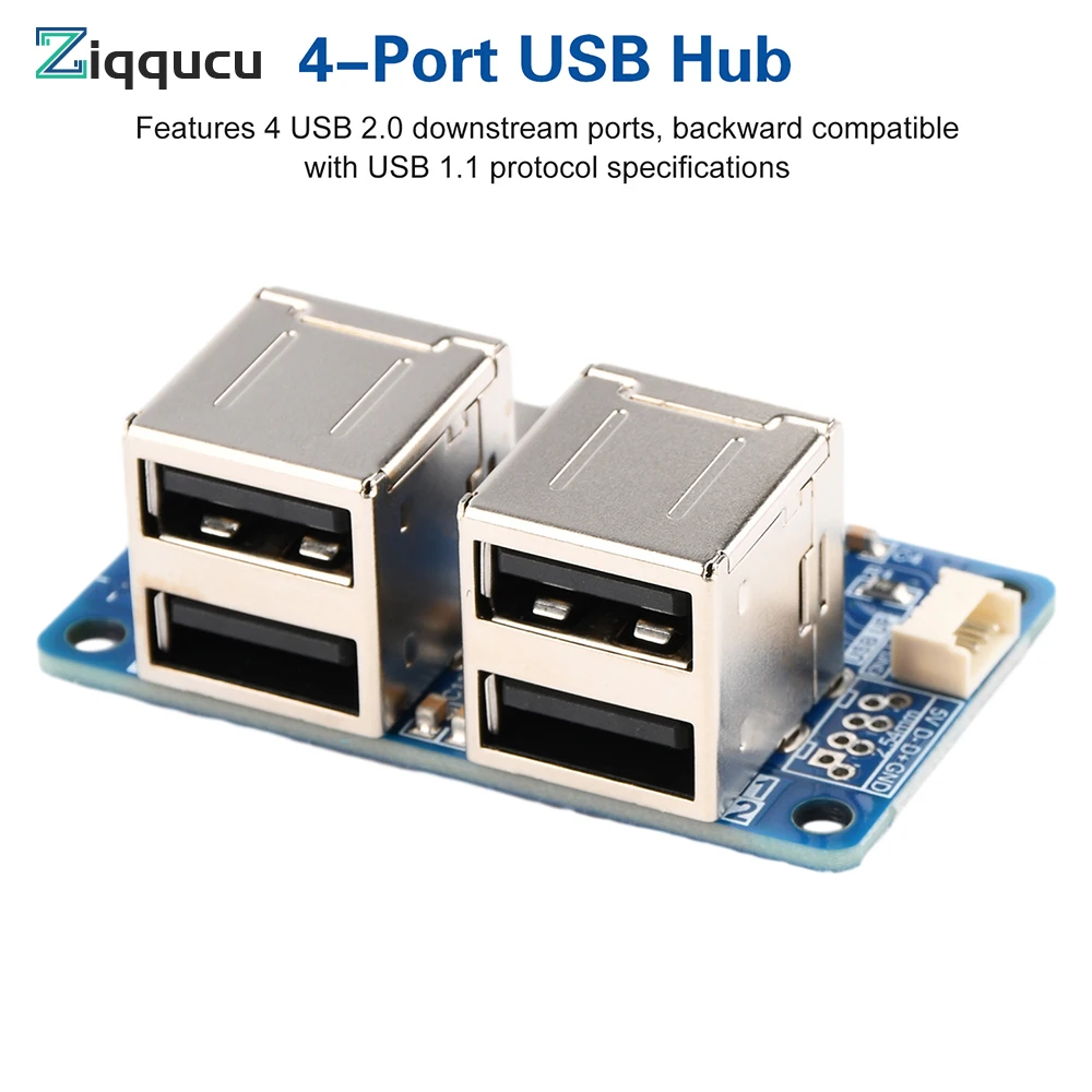 

USB 2.0 Hub Switchboard Female Type C Connector to Female USB 1-to-4 Port Splitter Module Transfer Test Board Usb Adapter Plate