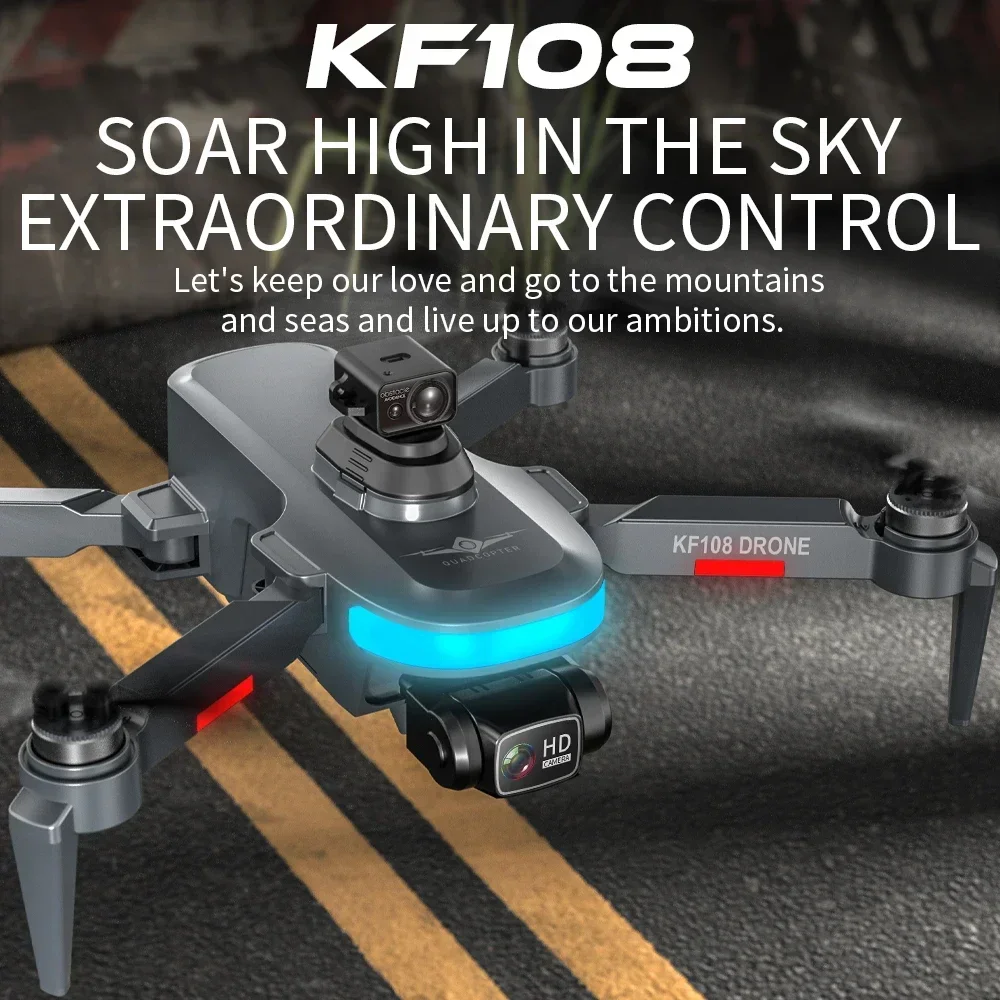 KF108 GPS Drone Professional 4K HD Camera Drones Wifi 360° Obstacle Avoidance Brushless Motor RC Quadcopter Dron Toys