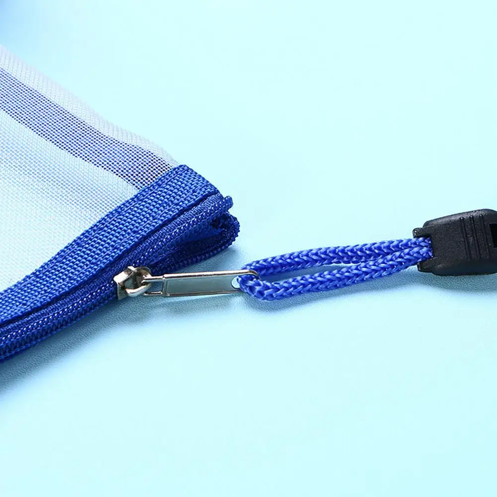 Pochette de classement résistante à la déformation, étanche, avec cordon, organisateur de documents transparent avec fermeture éclair
