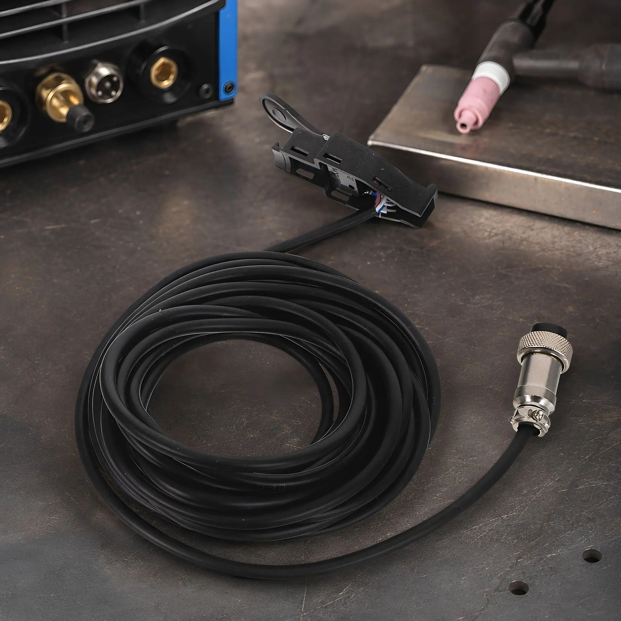 Tig Torch Switch Cable 17.4ft Heat-Resistant Control Lead Optimized Performance Tig Welding Torch Trigger Harness Replacement