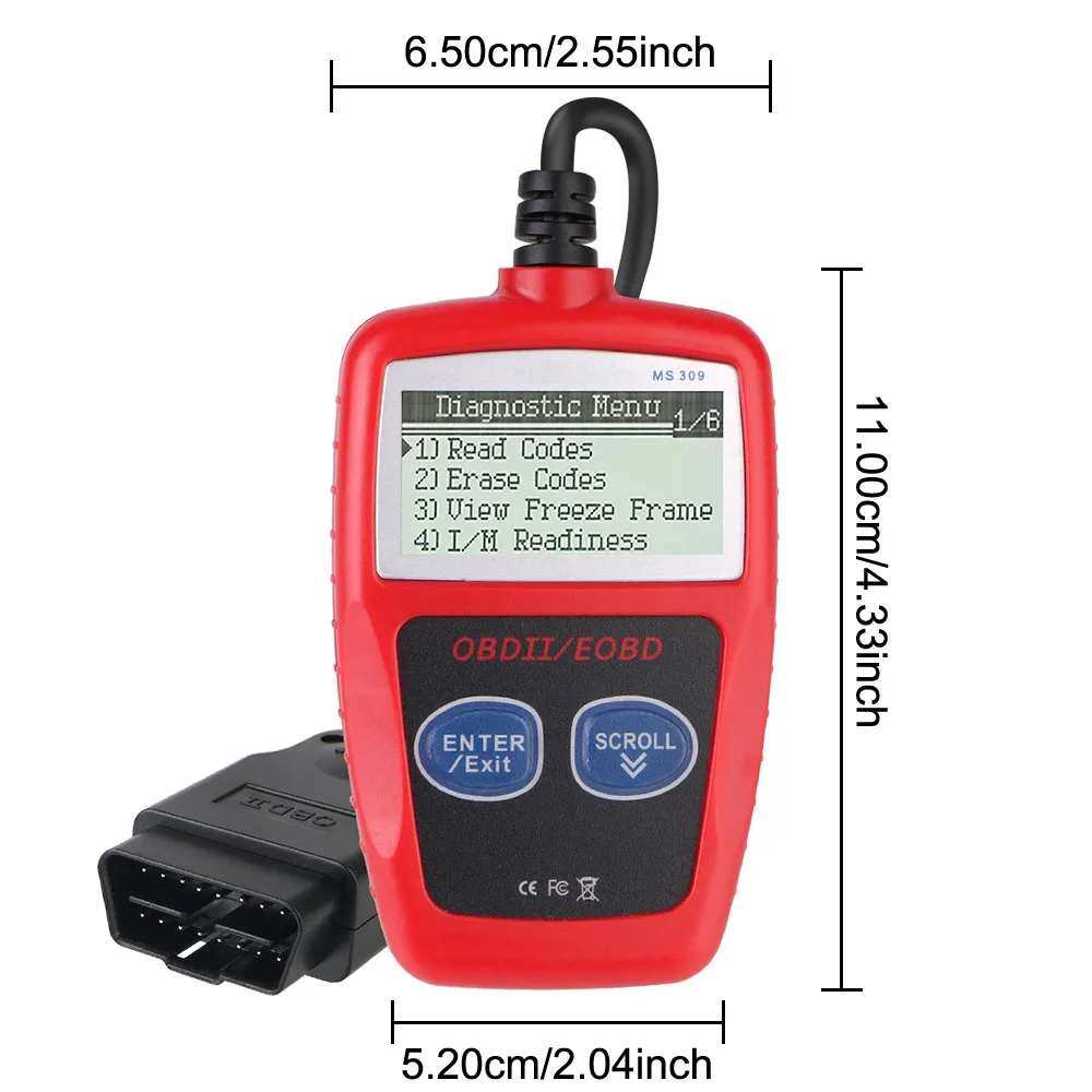 Digital Display OBD2 Code Reader Fault Code Clear Car Diagnostic Tools OBD 2 Scanner Universal Version Auto Accessories