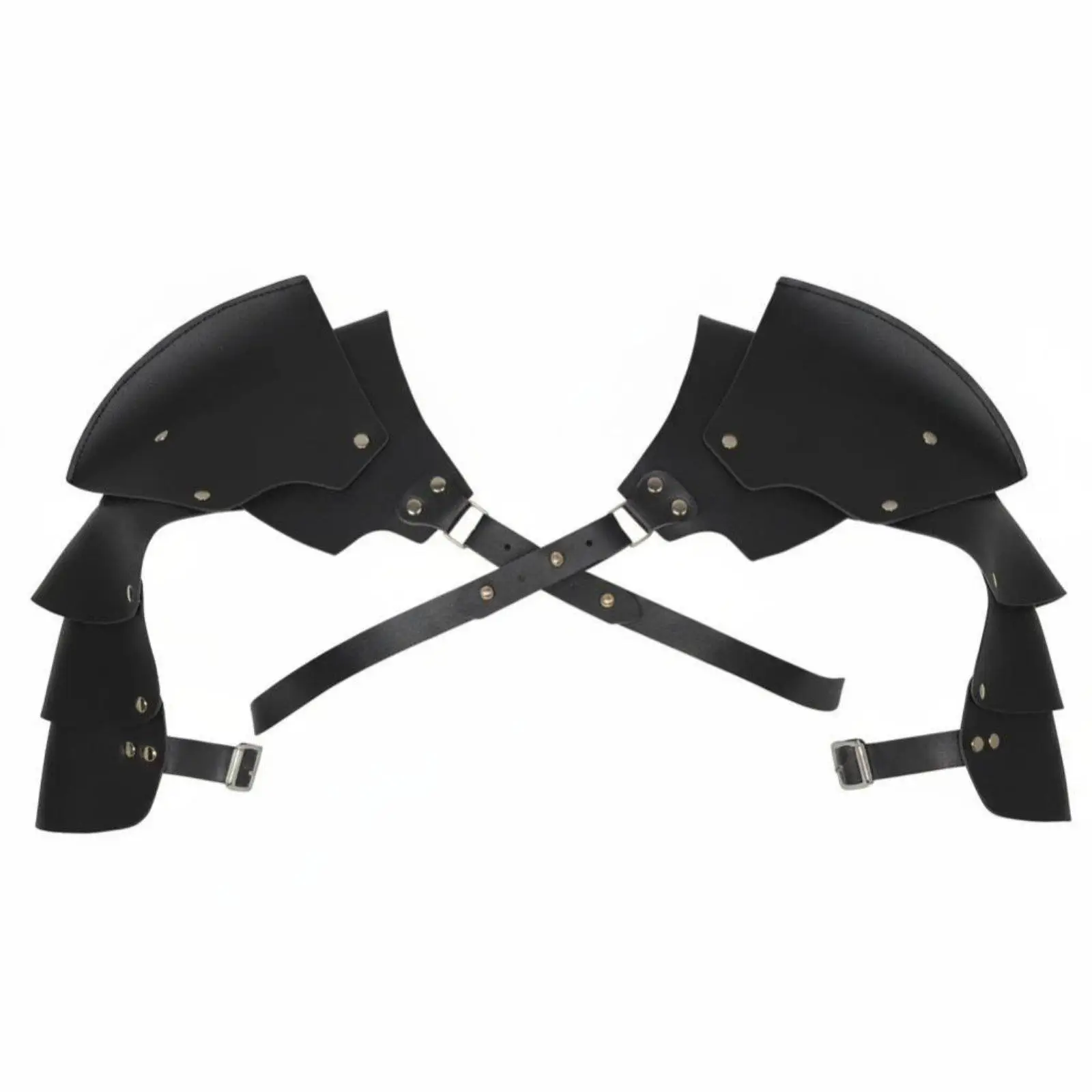 Single Pauldron Nordic themed Shoulder protective gear Medieval visual design for LARP role-playing activities
