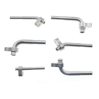 Slangverbinding voor auto-airconditioner, luchtkoelingverbinding, R134 fitting met plaat, luchtkoeling fitting met plaat