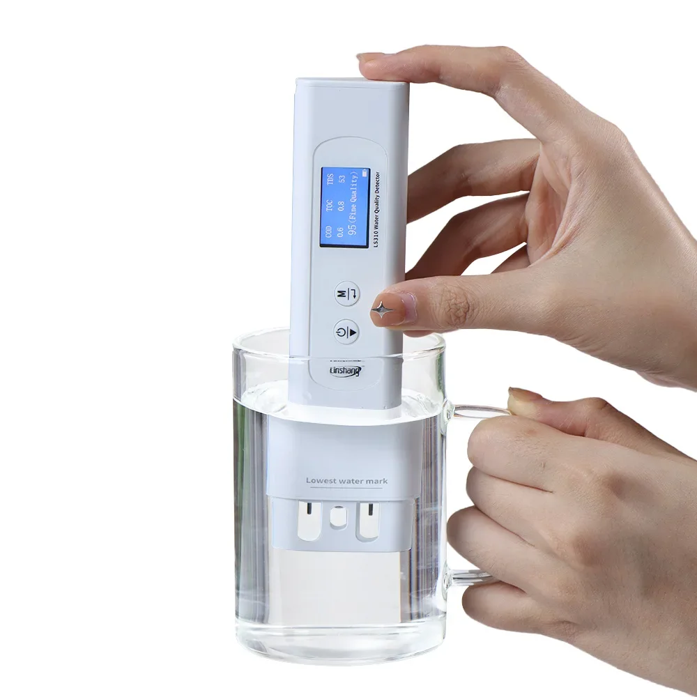 

Water Quality Tester TDS TOC COD LS310 Multi-Parameter Waterproof IP67 EC Temperature 4 Backlight Color Indicates UV275