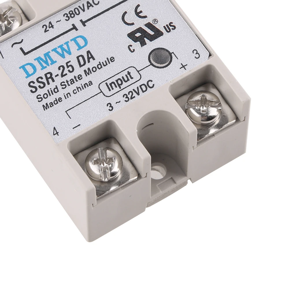 Solid State Relay SSR-10DA SSR-25DA SSR-40DA 10A 25A 40A SSR Actually 3-32V DC TO 24-380V AC SSR 10DA 25DA 40DA DMWD