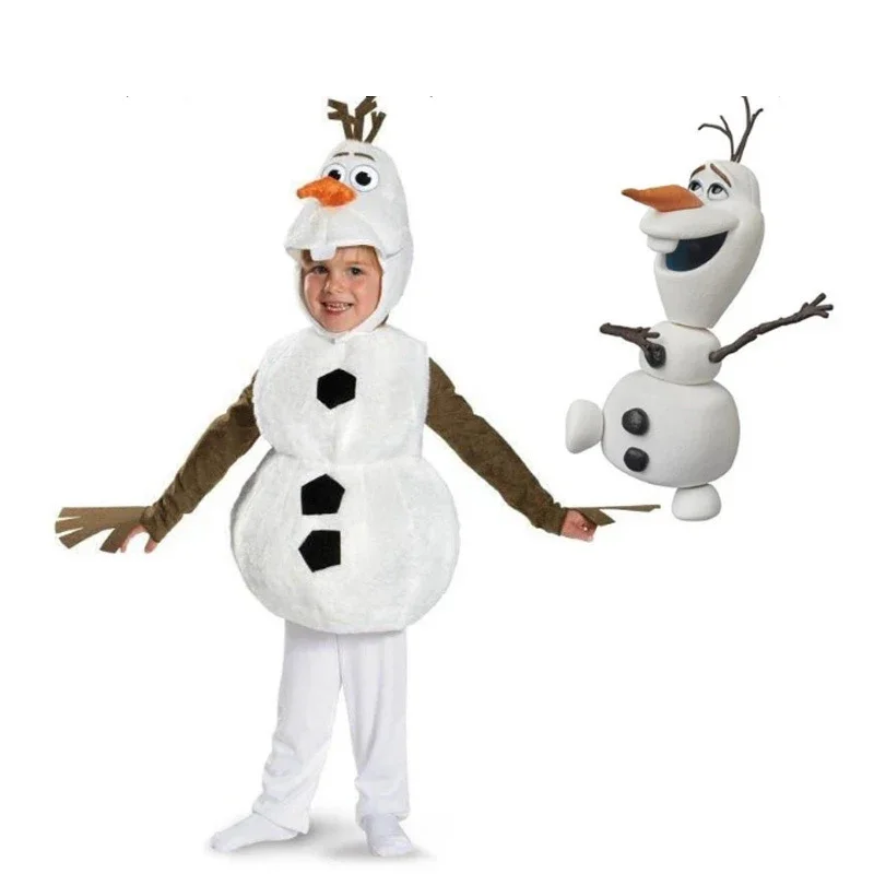 เด็กน่ารัก Snowman Jumpsuit เครื่องแต่งกายชายหญิงปาร์ตี้อะนิเมะคอสเพลย์เสื้อผ้าแฟนซีชุด