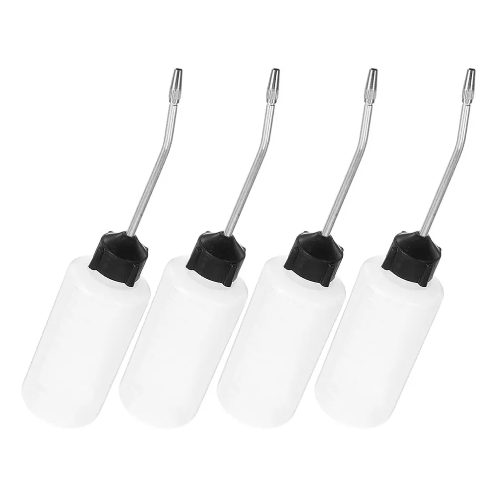 

4 PCS Sewing Machine Oiler Cooking Container Hand Pump Can Dispenser Bottle Pour Industrial
