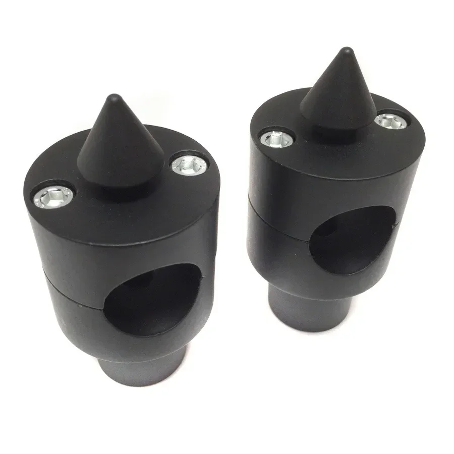 Motorcycle Shorty Spike ROUND 25MM Handlebar Riser for Harley/Kawasaki/Suzuki/Yamaha/Honda BLACK