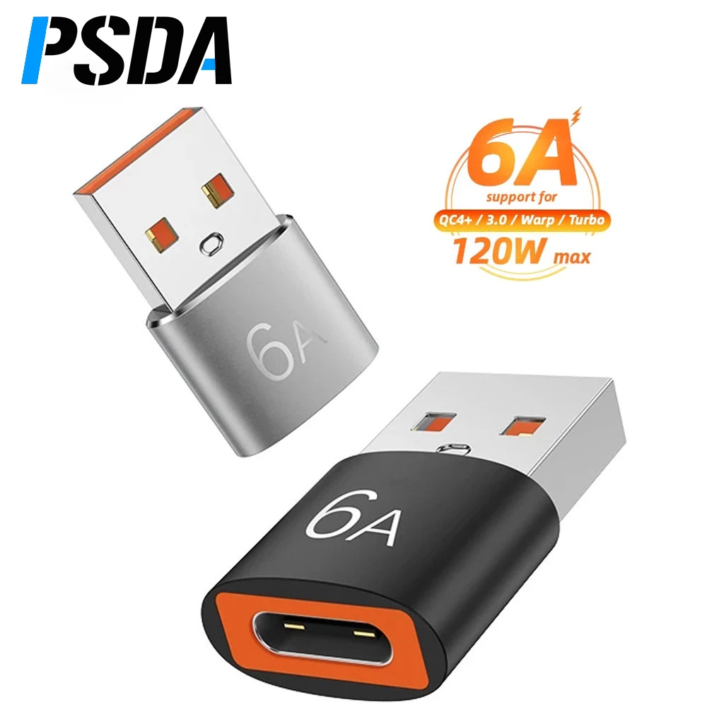 

3D Halloween Gift 6A OTG USB Type C Female To USB A Male Adapter Tipo Connector Cable For Samsung S22 S21 Iphone 14 13 Oneplus
