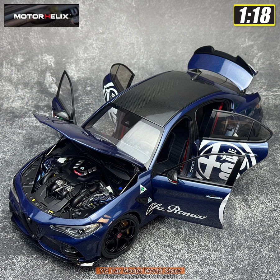 MOTORHELIX 1/18 Alfa Romeo Giulia GTA Sportwagen metalen automodel statische displaystukken vakantiecadeaucollectie