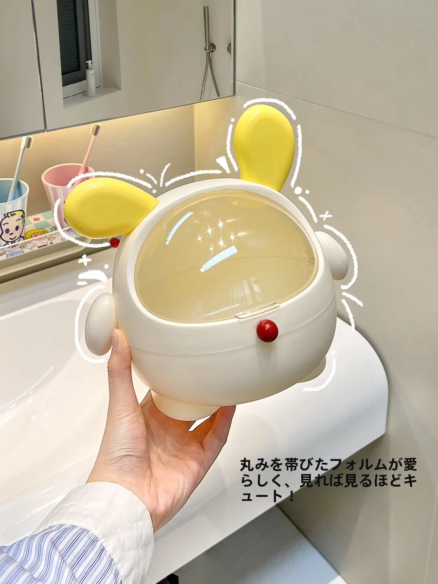 

Batoom Desktop Hair Accories Storage Box Small Miscellaneous Items Hair Ties Clips Organizer Cute Sle Plastic Material