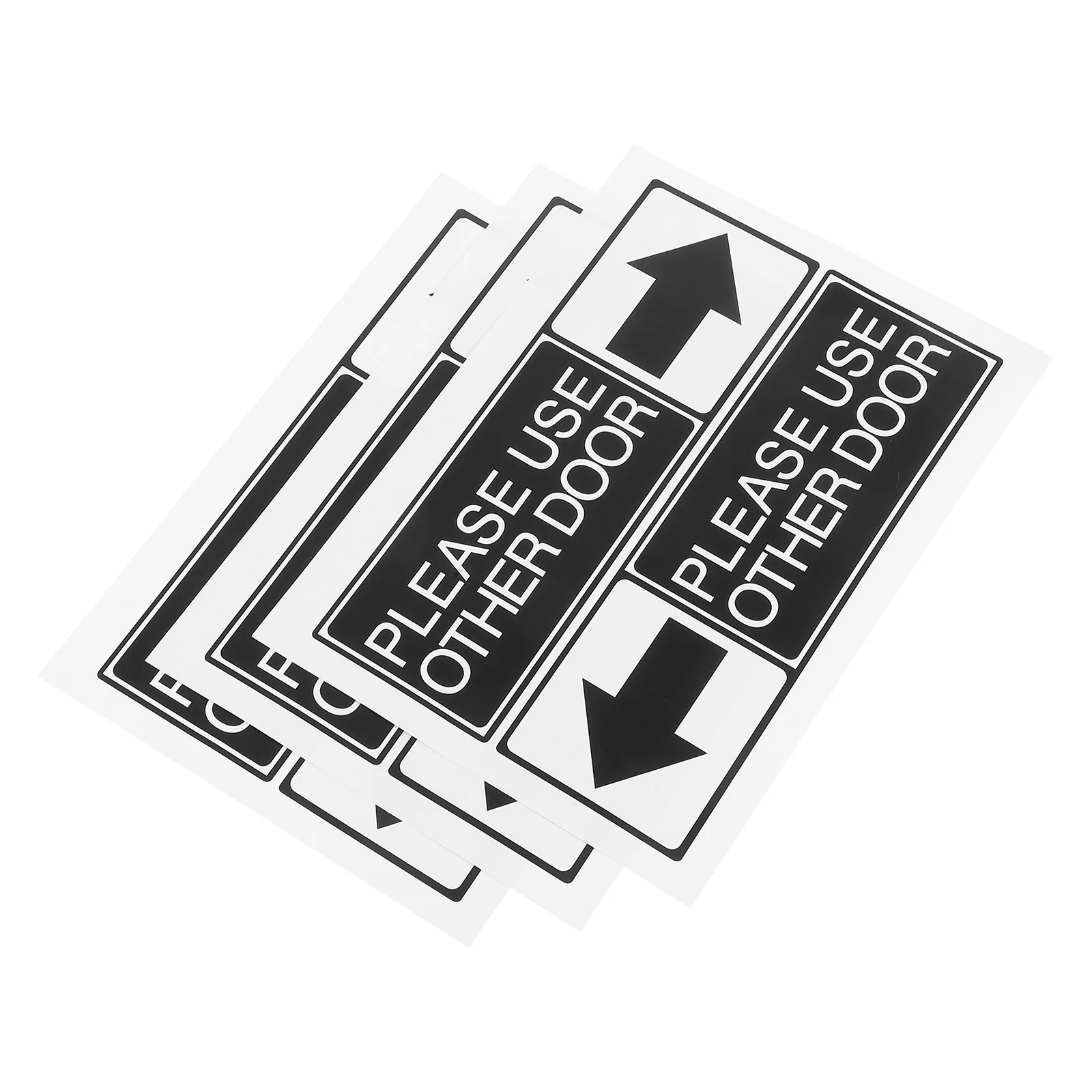 6 قطع يرجى استخدام ملصقات ذاتية اللصق من مادة PVC المقاومة للماء للباب الآخر لملصق مقرنة باب الملاحة والمنزل والمدرسة #4