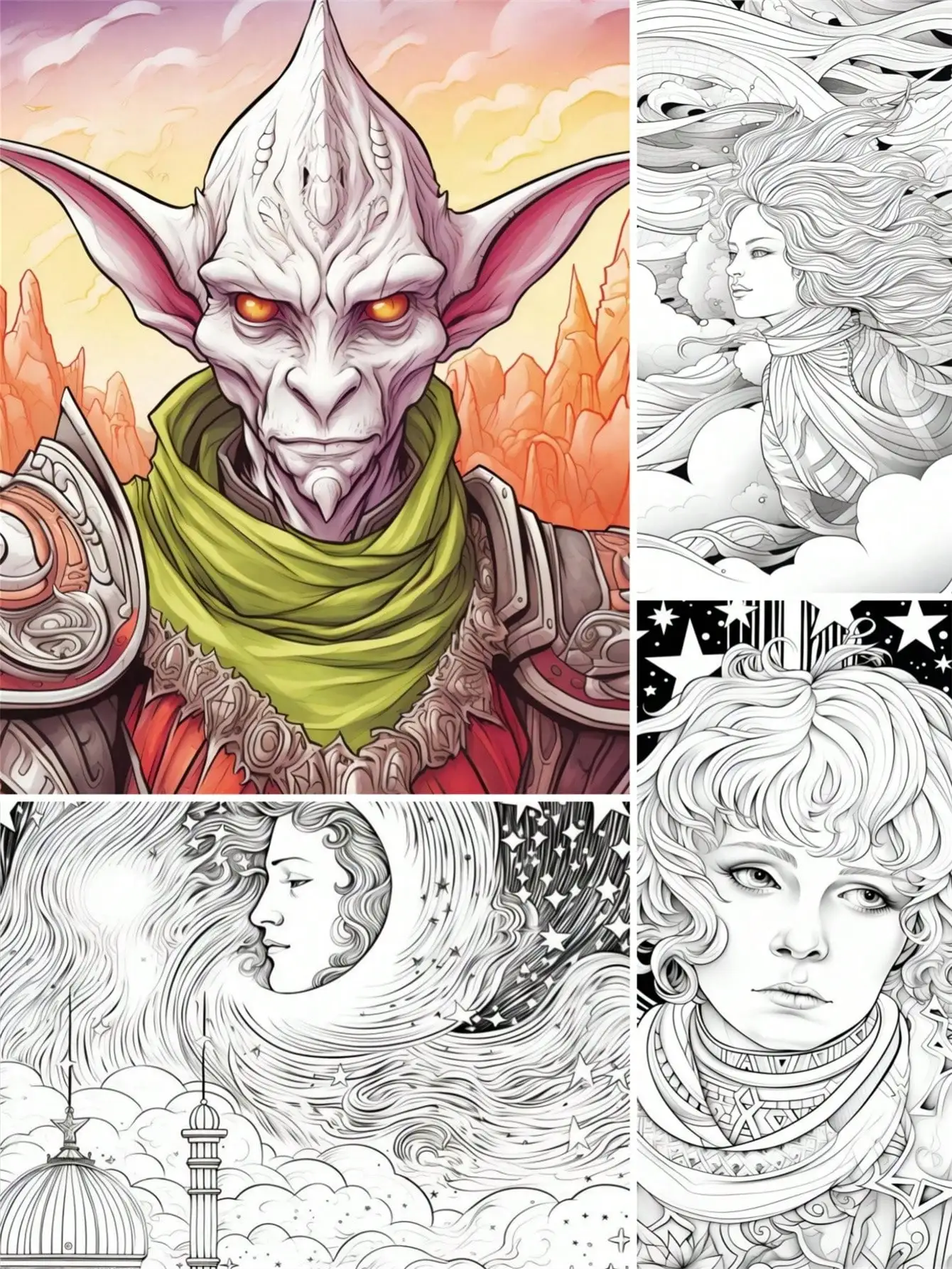 1pc Art Coloring Book 22 Page Coloring Books Gift For Birthday Party Relieve Stress Kill Time Graffiti Painting Drawing Art Book