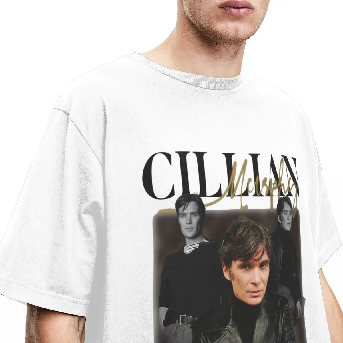 Cillian Murphy Shirt Accessories Men Women Pure Cotton Crazy Tee Shirt Short Sleeve Clothing Gift Idea