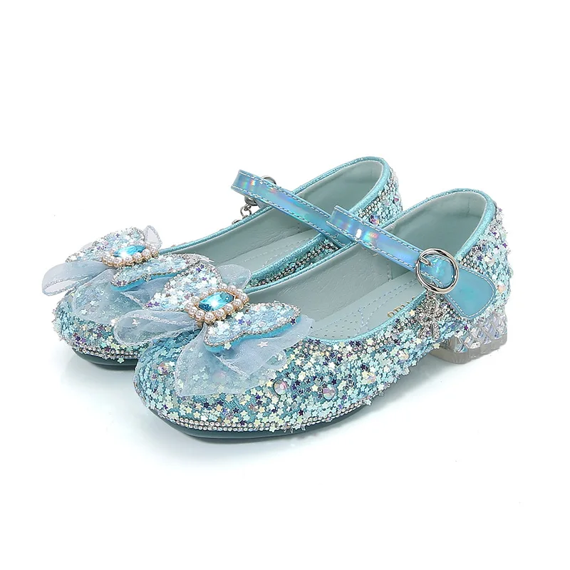 Kids Casual Single Shoes Children Performance Shoes Students Non-slip Soft Bottom Party Dancing Footwear Girls Wedding Footwear