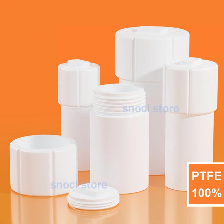PTFE synthesis Reactor PTFE COD tube digestion tank white tetrafluoroethylene dissolved Sampler vessel ,1Piece