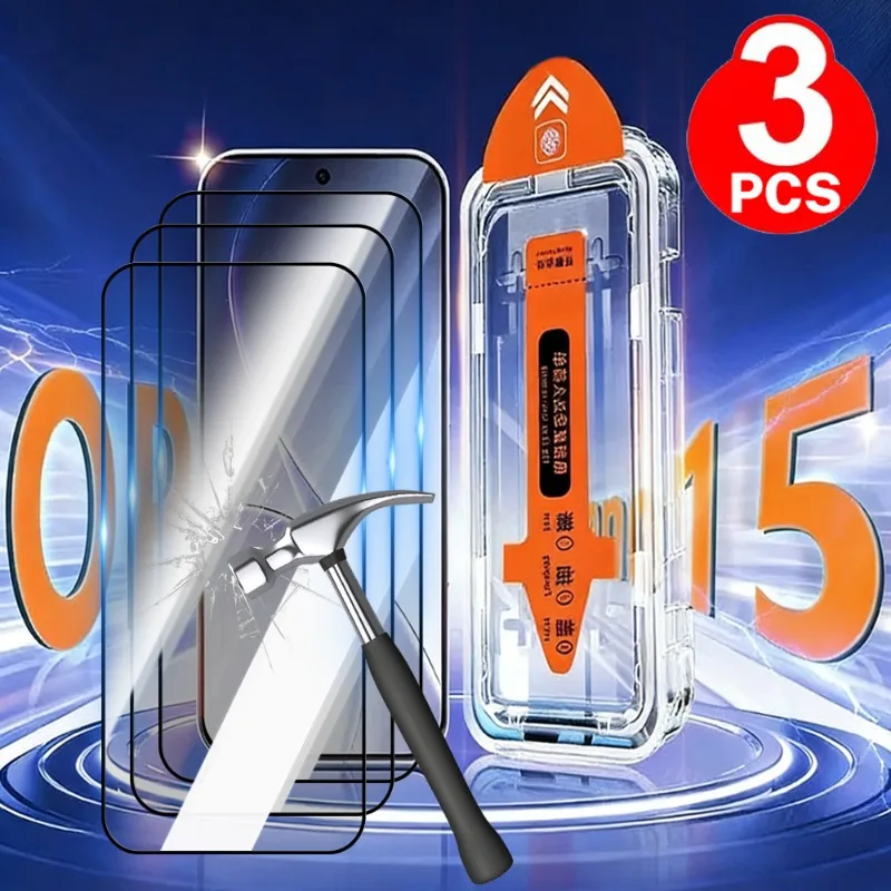 

1/2/3PCS Screen Protectors for OPPO Reno 15 Pro Reno15 Easy Install Tempered Glass Film with Dust Removal Kit for Reno 15 Films